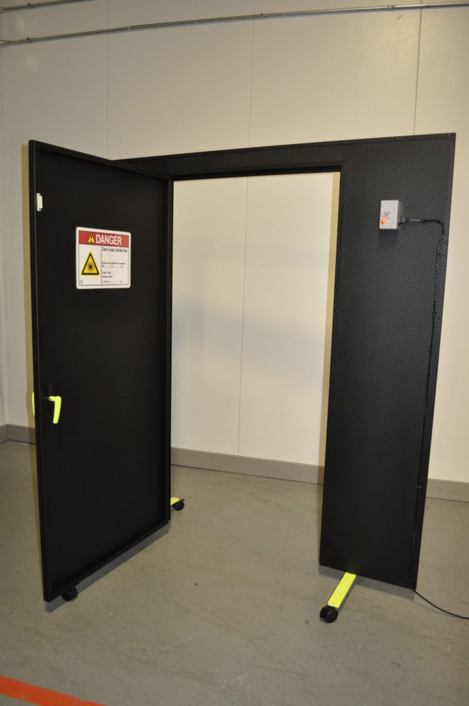 EVER-GUARD® Barrier with Door, Wheeled Base