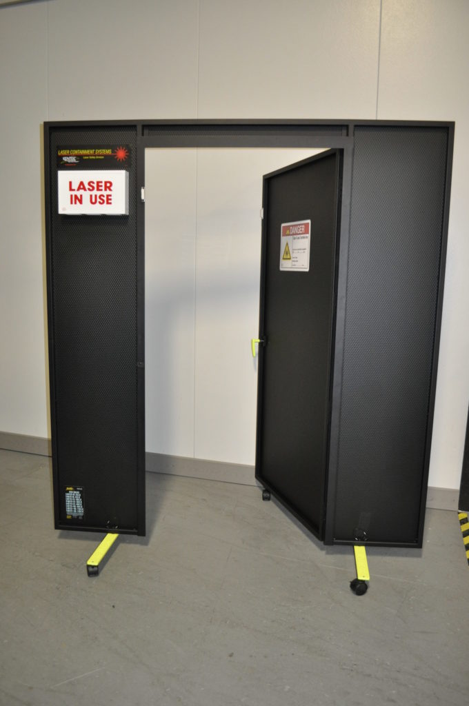 Illuminated Warning Sign and Interlocked Door on EVER-GUARD® Barrier
