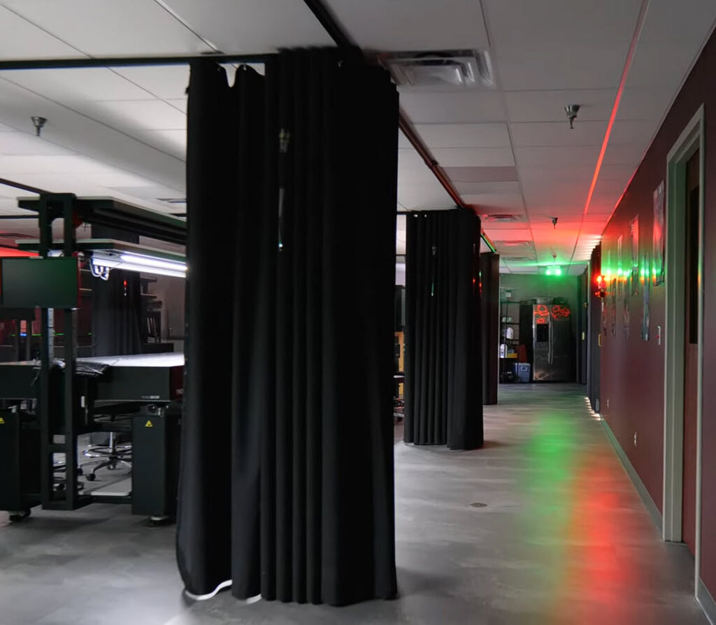 FLEX-GUARD® Curtains in a Laser Lab Project 5263-3