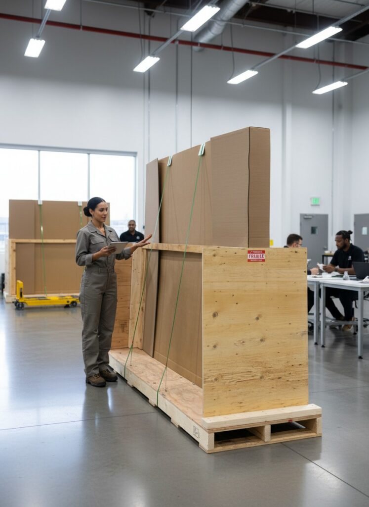 Barrier Packaged and Palletized for Shipping