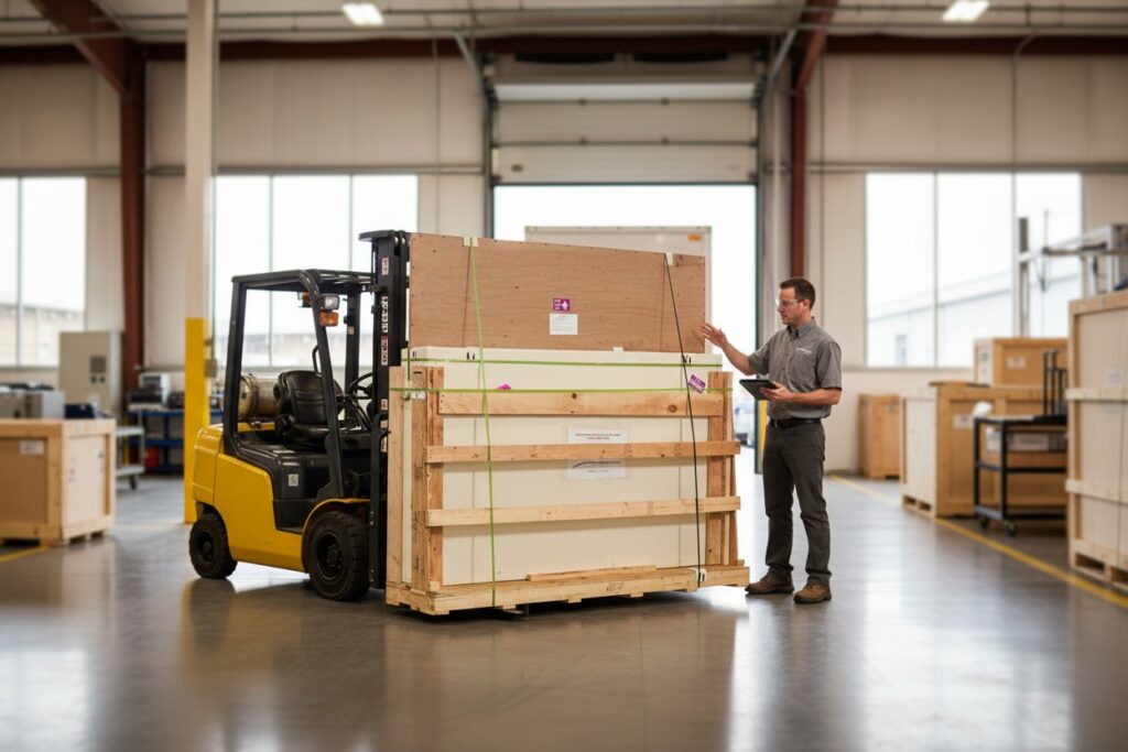 FLEX-GUARD® Freestanding Barriers Prepared for Shipping