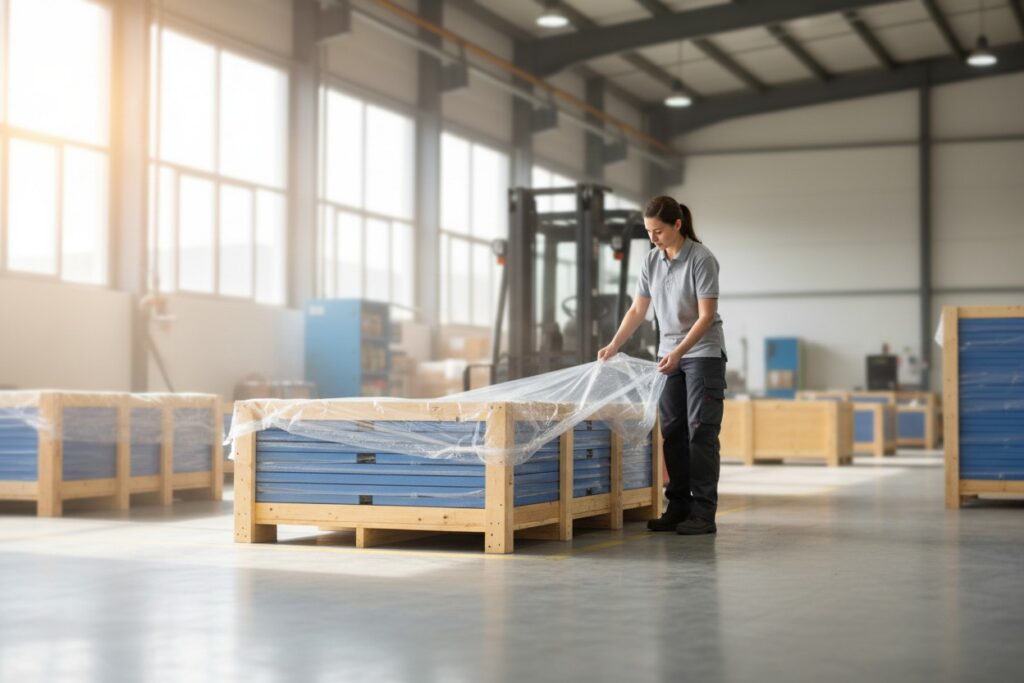 Crating Process for Flat FLEX-GUARD® Barrier Panels
