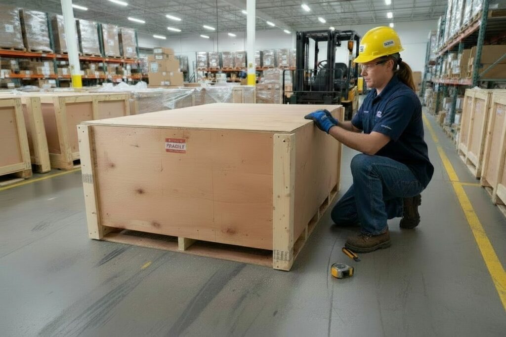 FLEX-GUARD® Barrier Panels Crated for Shipping