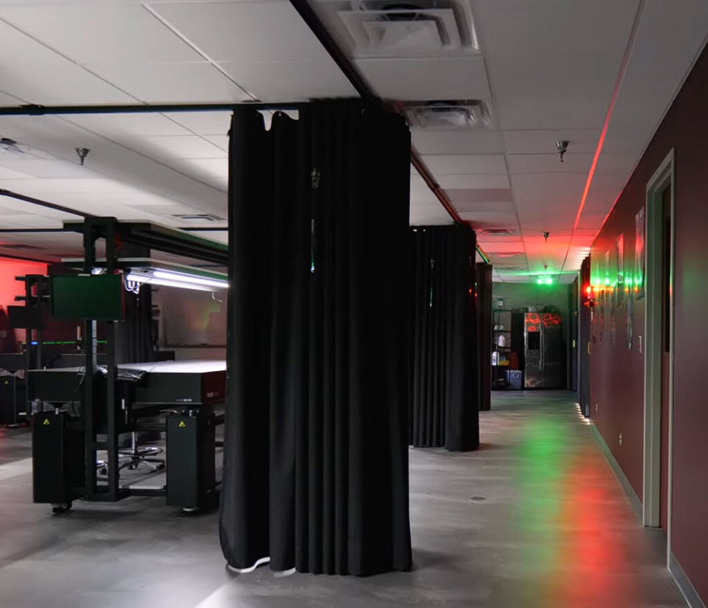 FLEX-GUARD® Curtains in a Laser Lab Project 5263-4