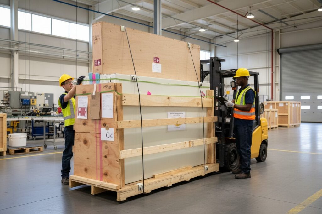 EVER-GUARD® Freestanding Barriers Prepared for Shipping