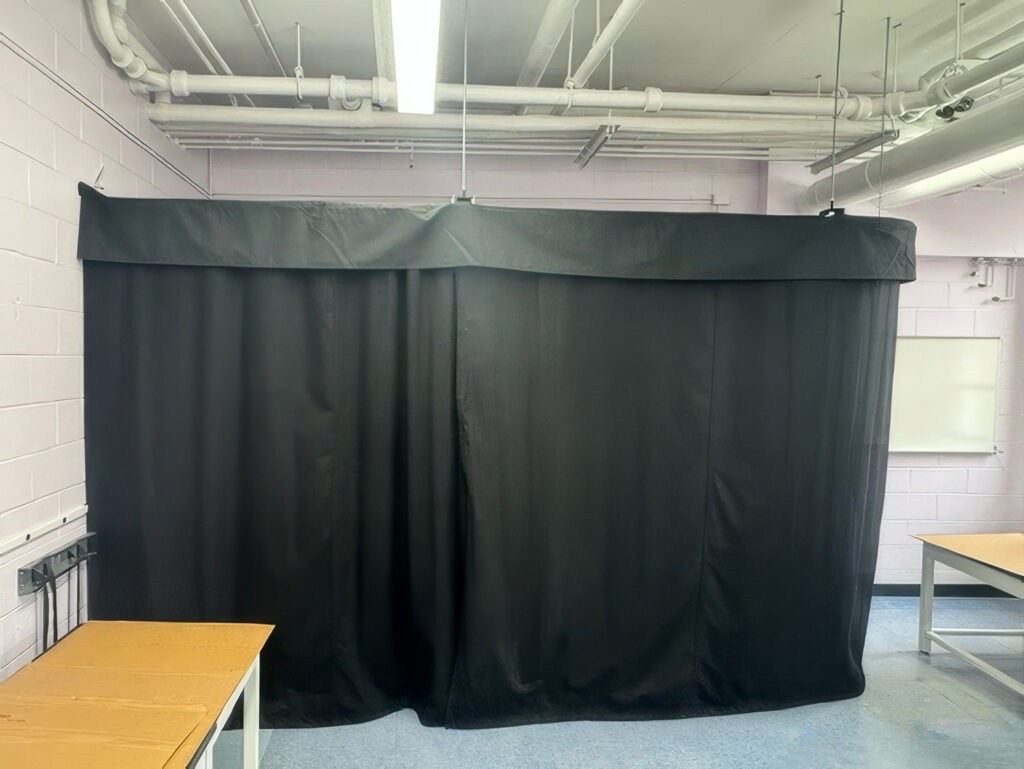 Blackout Curtain System with Roof Project 6044-3
