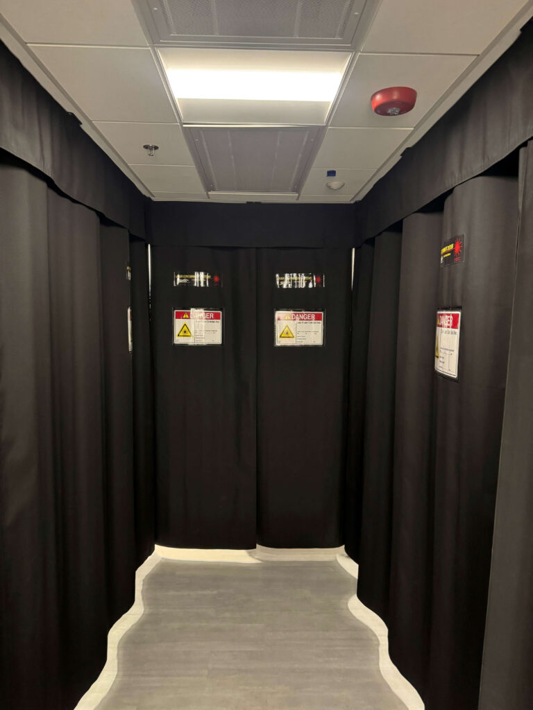 FLEX-GUARD® Curtains Protecting Laser Lab Areas