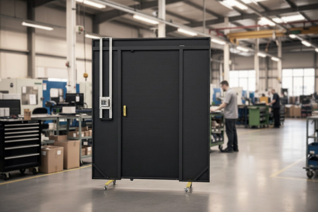 Laser Side of EVER-GUARD® Barrier with Door and ENTRY-GUARD™ System