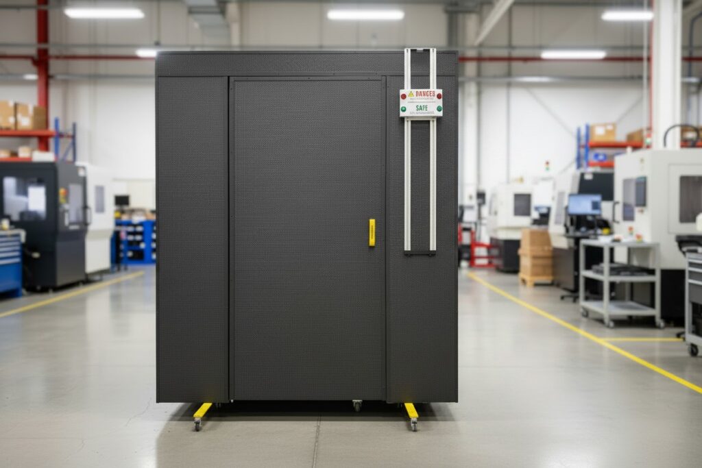 Non-Laser Side of EVER-GUARD® Barrier with Door and ENTRY-GUARD™ System