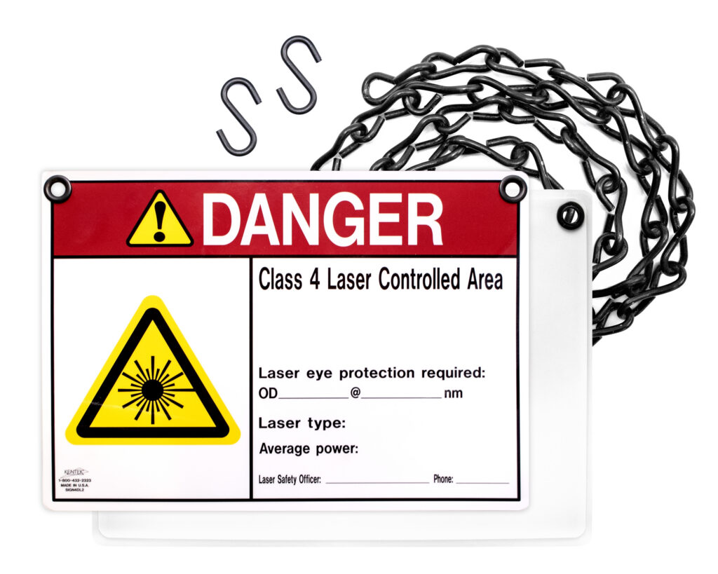 Warning Sign and Chain