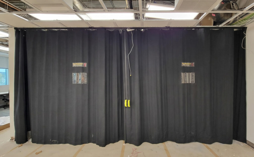 Installation of EVER-GUARD® Curtain with Rigid Magnetic Door