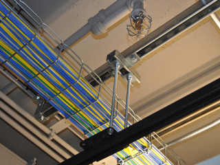 Ceiling, Straight Track mounted with SCN-003 Ceiling Straight Connector