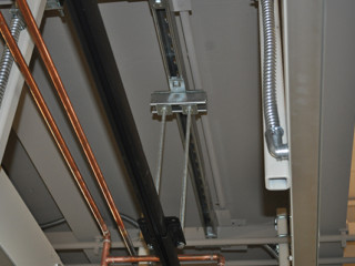 Ceiling, Straight Track mounted with SCN-003 Ceiling Straight Connector