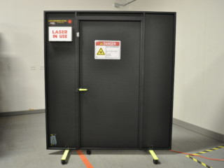 2 of 5 EVER-GUARD Barrier with Door, Wheeled Base
