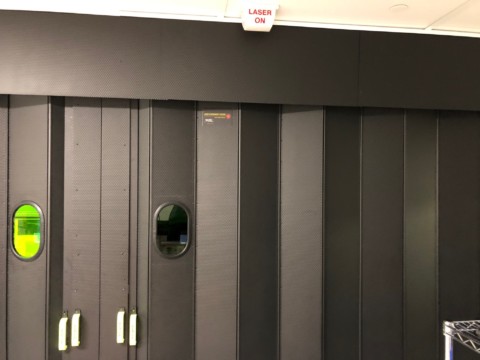 1 of 3 EVER-GUARD® Curtain with RMD, Laser Viewing Windows