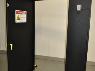 4 of 5 EVER-GUARD Barrier with Door, Wheeled Base