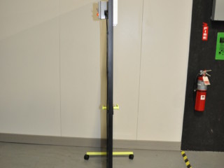3 of 5 EVER-GUARD Barrier with Door, Wheeled Base