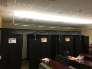 1 of 5 FLEX-GUARD® Curtain, Floor and Wall Mount