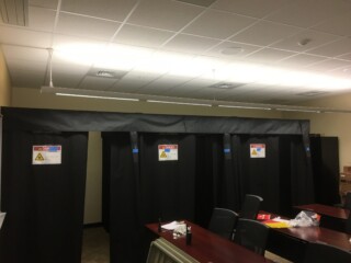 1 of 5 FLEX-GUARD® Curtain, Floor and Wall Mount