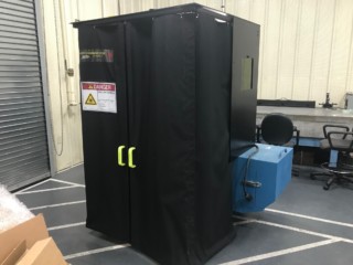 1 of 2 FLEX-GUARD SLC-25W-B Curtain Enclosure
